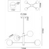 Стеклянная потолочная люстра Solve MR1320-4P белая