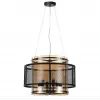 Стеклянная подвесная люстра Zarina 8007/6 цилиндр цвет янтарь Lumion