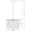 Подвесной светильник ZAMBEZE 10181/1S цилиндр белый Escada