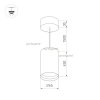 Подвесной светильник POLO 027355 цилиндр белый Arlight