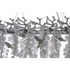 Хрустальная подвесная люстра Tavenna Nickel Tavenna H 1.5.100x40.102 N прозрачная Dio D'Arte