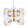 Стеклянная подвесная люстра Calmare SL434.203.09 форма шар прозрачная ST Luce