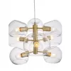 Стеклянная подвесная люстра Calmare SL434.203.09 форма шар прозрачная ST Luce
