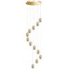 Стеклянный подвесной светильник Terrene MD13003023-12A gold прозрачный DeLight Collection