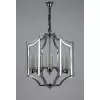 Стеклянный подвесной светильник Vigatto LDP 1224-8 CHR цилиндр белый Lumina Deco