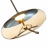 Стеклянный подвесной светильник Ozzio SL6108.303.01 форма шар цвет янтарь ST Luce