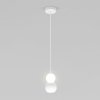 Стеклянный подвесной светильник Polar 50250/1 LED белый форма шар белый Eurosvet