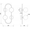 Стеклянное бра Inversion FR5233WL-02BS форма шар белое Freya