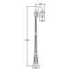 Стеклянный наземный фонарь ASTORIA 1 S 91309S/10 down Gb прозрачный Oasis Light