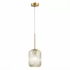 Стеклянный подвесной светильник Gran SL1154.333.01 цилиндр цвет янтарь ST Luce