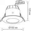 Встраиваемый светильник уличный N1519 N1519RAL9005