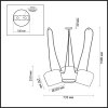 Подвесной светильник Foks 4103/3 белый Odeon Light