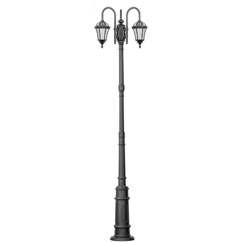 Стеклянный наземный фонарь ROMA S 95210SB 10 down E7 Bl прозрачный Oasis Light Стеклянный наземный фонарь ROMA S 95210SB 10 down E7 Bl прозрачный Oasis Light