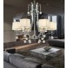 Подвесная люстра Fontenea LDP 8443-6 CHR цилиндр бежевая Lumina Deco