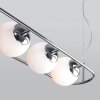 Стеклянный подвесной светильник Ringo 50089/4 хром белый форма шар Eurosvet