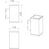Стеклянный настенный светильник уличный Dwell NC-803482-DG прозрачный