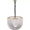 Стеклянная подвесная люстра AM-97378 S.97378.D500.H380.E14.6 G прозрачная Стеклянная подвесная люстра AM-97378 S.97378.D500.H380.E14.6 G прозрачная