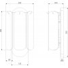 Стеклянное бра Claire 60170/2 золото прозрачное Eurosvet