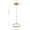 Стеклянный подвесной светильник Frittela SL6239.203.01 прозрачный ST Luce