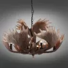 Подвесная люстра Omnilux 522 OML-52203-12 коричневая Omnilux Подвесная люстра Omnilux 522 OML-52203-12 коричневая Omnilux