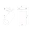 Трековый светильник Comel 85211/01 черный цилиндр Elektrostandard