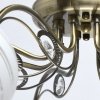 Стеклянная потолочная люстра Грация 677013108 форма шар белая MW-Light