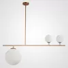 Стеклянная потолочная люстра VASTY01 белая форма шар ImperiumLoft Стеклянная потолочная люстра VASTY01 белая форма шар ImperiumLoft