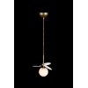 Стеклянный подвесной светильник Matisse 10008/1P white форма шар белый Loft It