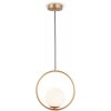 Стеклянный подвесной светильник Traditional TR2594 белый форма шар Ambrella