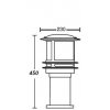 Наземный фонарь TOKIO 68320 Bl smoke цилиндр Oasis Light