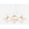Стеклянный подвесной светильник Marsiada LDP 6033-25 FGD форма шар белый Lumina Deco