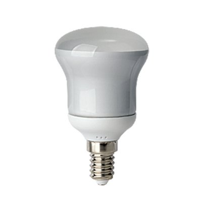 Лампочка энергосберегающая  CFL-R 50 220-240V 9W E14 2700K картон Volpe