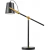 Интерьерная настольная лампа Fela LDT 7733-1 BK+MD цилиндр черный Lumina Deco