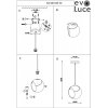 Стеклянный подвесной светильник Satturo SLE103143-01 форма шар белый Evoluce