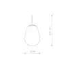 Стеклянный подвесной светильник Pear S 8673 прозрачный Nowodvorski