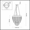 Стеклянная подвесная люстра Avista 4784/7 прозрачная Odeon Light