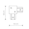 Коннектор Profile Recessed L-connector 8971 Nowodvorski