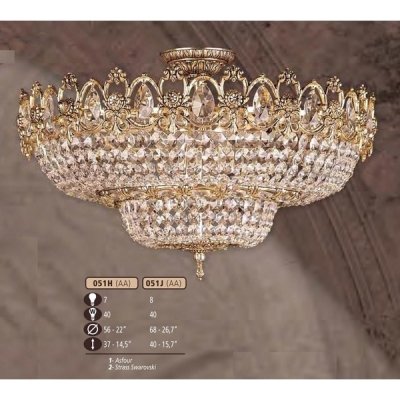 Потолочная люстра 051J 051J/8 AA SWAROVSKI Riperlamp