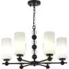 Стеклянная подвесная люстра SL2003 SL2003.403.06 белая цилиндр ST Luce