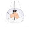 Стеклянный подвесной светильник Globo LDP 6018-400 PR цилиндр прозрачный Lumina Deco