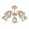 Стеклянная потолочная люстра Napoli-6820 333307/5 FGD конус цвет янтарь