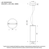 Стеклянный подвесной светильник  LSP-4039 белый цилиндр Lussole