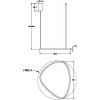 Подвесной светильник Glint MOD072PL-L28B3K черный Maytoni