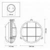 Стеклянный настенный светильник Lofi 4130/1W прозрачный Odeon Light