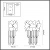 Хрустальный настенный светильник Stala 4811/1W прозрачный Odeon Light