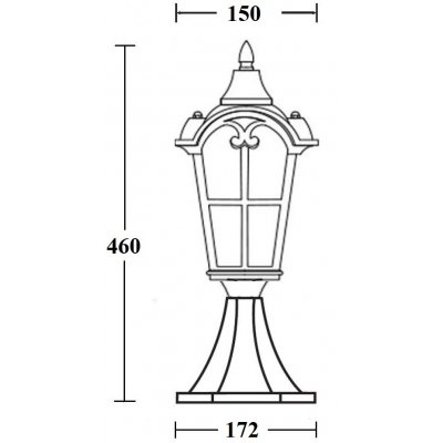 Наземный фонарь PORTO 86104 Gb Oasis Light