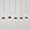 Стеклянный подвесной светильник MD23001022 MD23001022-5B matt black прозрачный DeLight Collection