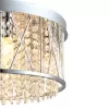 Хрустальный потолочный светильник Luster 587/6 Chrome цилиндр прозрачный Escada