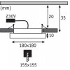 Точечный светильник Prem Ebl Panel Eck 92939 белый Paulmann