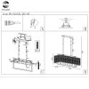 Стеклянная подвесная люстра Mira SL1632.203.05 прозрачная ST Luce